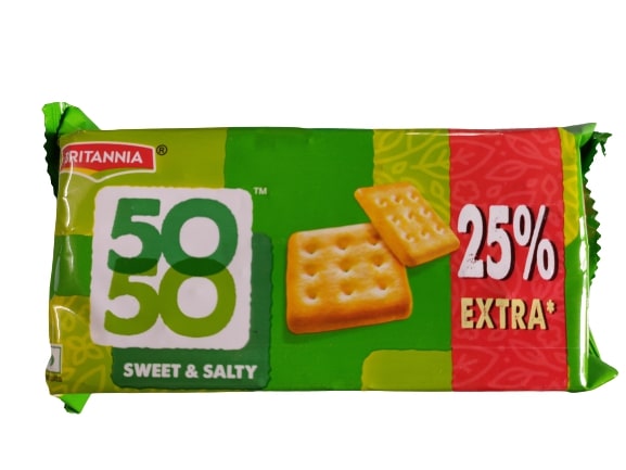 Buy Britannia 50 50 Sweet & salty -95 gm at Low Price | Omegafoods.in
