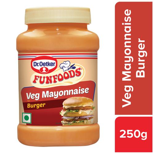 Buy Funfoods Veg Mayonnaise Burger- 250gm at low Price | Omegafoods.in