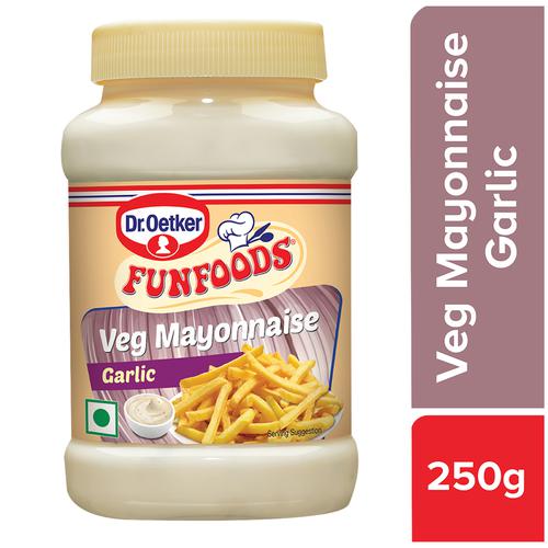 Buy Funfoods Veg Mayonnaise Garlic- 250gm at low Price | Omegafoods.in