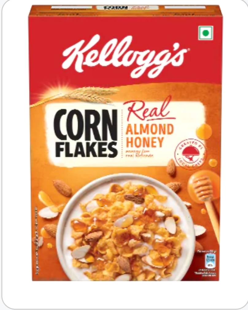 Kelloggs Corn Flakes Real Almond Honey 300gm