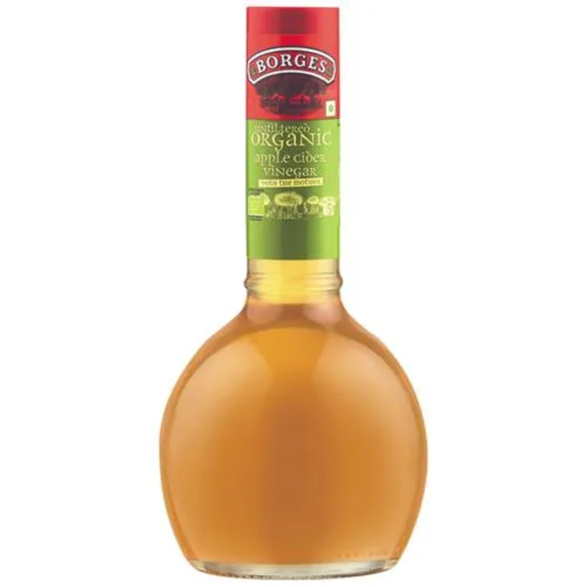 BORGES Organic Unfiltered Apple Cider Vinegar with the Mother, 355 ml